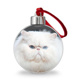 Ёлочный шар с принтом Персидский кот в Белгороде, Пластик | Диаметр: 77 мм | домашняя | животное | кот | котэ | кошка | персидский