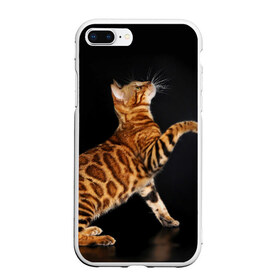 Чехол для iPhone 7Plus/8 Plus матовый с принтом Бенгальская кошка в Белгороде, Силикон | Область печати: задняя сторона чехла, без боковых панелей | бенгальская | домашняя | животное | кот | котэ | кошка