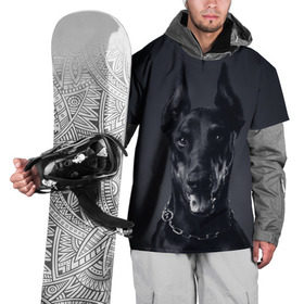 Накидка на куртку 3D с принтом Доберман в Белгороде, 100% полиэстер |  | доберман | животное | порода | собака