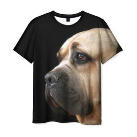 Мужская футболка 3D с принтом Канне корсо в Белгороде, 100% полиэфир | прямой крой, круглый вырез горловины, длина до линии бедер | животное | канне корсо | порода | собака