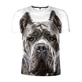 Мужская футболка 3D спортивная с принтом Канне корсо в Белгороде, 100% полиэстер с улучшенными характеристиками | приталенный силуэт, круглая горловина, широкие плечи, сужается к линии бедра | животное | канне корсо | порода | собака