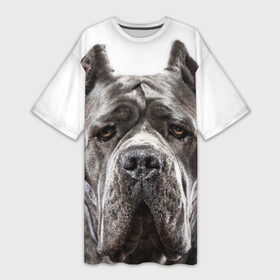 Платье-футболка 3D с принтом Канне корсо в Белгороде,  |  | животное | канне корсо | порода | собака