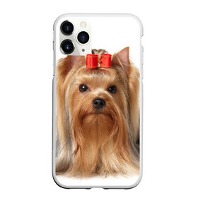 Чехол для iPhone 11 Pro матовый с принтом Йоркширский терьер в Белгороде, Силикон |  | животное | йоркширский терьер | порода | собака