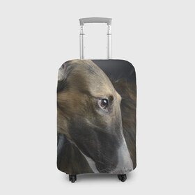 Чехол для чемодана 3D с принтом Русская борзая в Белгороде, 86% полиэфир, 14% спандекс | двустороннее нанесение принта, прорези для ручек и колес | животное | порода | русская борзая | собака