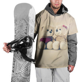 Накидка на куртку 3D с принтом Love teddy bears в Белгороде, 100% полиэстер |  | 14 февраля | bears | teddy | валентин | день святого валентина | игрушки | медведи | милый | мимими | мишка | мишки | подарки | подарок | подарок девушке | подарок парню | тедди