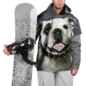 Накидка на куртку 3D с принтом Английский бульдог в Белгороде, 100% полиэстер |  | животное | порода | собака | французский бульдог