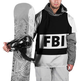 Накидка на куртку 3D с принтом Бронежилет ФБР (FBI) в Белгороде, 100% полиэстер |  | fbi | бронежилет фбр (fbi)фбр | спецслужбы | федеральное бюро расследований
