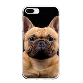 Чехол для iPhone 7Plus/8 Plus матовый с принтом Французский бульдог в Белгороде, Силикон | Область печати: задняя сторона чехла, без боковых панелей | животное | порода | собака | французский бульдог