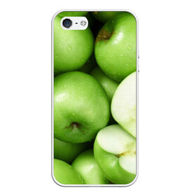 Чехол силиконовый для Телефон Apple iPhone 5/5S с принтом Яблочная в Белгороде, Силикон | Область печати: задняя сторона чехла, без боковых панелей | вегетарианство | яблоко