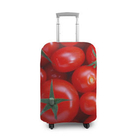 Чехол для чемодана 3D с принтом Томатная в Белгороде, 86% полиэфир, 14% спандекс | двустороннее нанесение принта, прорези для ручек и колес | tomato | vegan | vegetarian | будизм | веган | вегетарианство | йога | помидор | сыроедение | томат | фитнес | ягода