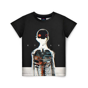 Детская футболка 3D с принтом Three Days Grace 1 в Белгороде, 100% гипоаллергенный полиэфир | прямой крой, круглый вырез горловины, длина до линии бедер, чуть спущенное плечо, ткань немного тянется | three days grace