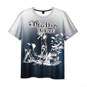 Мужская футболка 3D с принтом Three Days Grace 2 в Белгороде, 100% полиэфир | прямой крой, круглый вырез горловины, длина до линии бедер | Тематика изображения на принте: three days grace