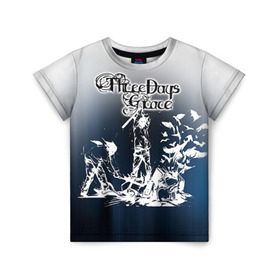 Детская футболка 3D с принтом Three Days Grace 2 в Белгороде, 100% гипоаллергенный полиэфир | прямой крой, круглый вырез горловины, длина до линии бедер, чуть спущенное плечо, ткань немного тянется | Тематика изображения на принте: three days grace