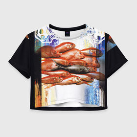 Женская футболка 3D укороченная с принтом Three Days Grace 10 в Белгороде, 100% полиэстер | круглая горловина, длина футболки до линии талии, рукава с отворотами | x files | малдер | материалы | секретные | скалли