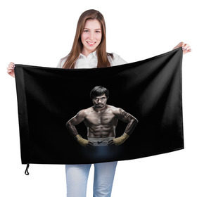 Флаг 3D с принтом Мэнни Пакьяо в Белгороде, 100% полиэстер | плотность ткани — 95 г/м2, размер — 67 х 109 см. Принт наносится с одной стороны | boxing | бокс | боксер | мэнни | мэнни пакьяо | пакьяо | спорт | чемпион мира