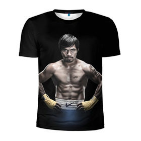 Мужская футболка 3D спортивная с принтом Мэнни Пакьяо в Белгороде, 100% полиэстер с улучшенными характеристиками | приталенный силуэт, круглая горловина, широкие плечи, сужается к линии бедра | boxing | бокс | боксер | мэнни | мэнни пакьяо | пакьяо | спорт | чемпион мира