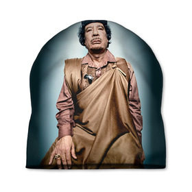 Шапка 3D с принтом Каддафи 1 в Белгороде, 100% полиэстер | универсальный размер, печать по всей поверхности изделия | каддафи | муаммар каддафи | революция