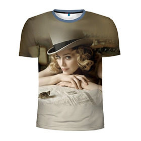 Мужская футболка 3D спортивная с принтом Мадонна 1 в Белгороде, 100% полиэстер с улучшенными характеристиками | приталенный силуэт, круглая горловина, широкие плечи, сужается к линии бедра | madonna | мадонна | музыка