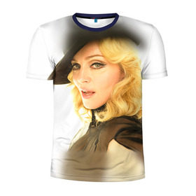 Мужская футболка 3D спортивная с принтом Мадонна 2 в Белгороде, 100% полиэстер с улучшенными характеристиками | приталенный силуэт, круглая горловина, широкие плечи, сужается к линии бедра | madonna | мадонна | музыка
