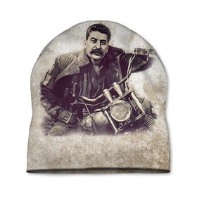 Шапка 3D с принтом Сталин 2 в Белгороде, 100% полиэстер | универсальный размер, печать по всей поверхности изделия | знаменитости | иосиф сталин | ретро | ссср