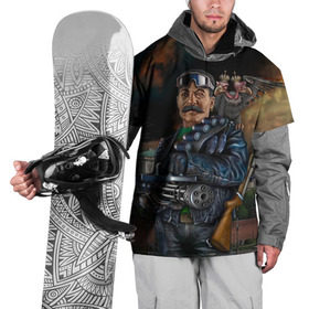 Накидка на куртку 3D с принтом Сталин 3 в Белгороде, 100% полиэстер |  | Тематика изображения на принте: знаменитости | иосиф сталин | ретро | ссср