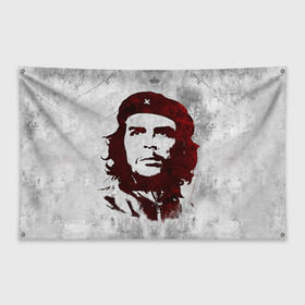 Флаг-баннер с принтом Че Гевара 1 в Белгороде, 100% полиэстер | размер 67 х 109 см, плотность ткани — 95 г/м2; по краям флага есть четыре люверса для крепления | ernesto che guevara | куба | революционер | революция | ретро | эрнесто че гевара
