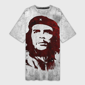 Платье-футболка 3D с принтом Че Гевара 1 в Белгороде,  |  | ernesto che guevara | куба | революционер | революция | ретро | эрнесто че гевара