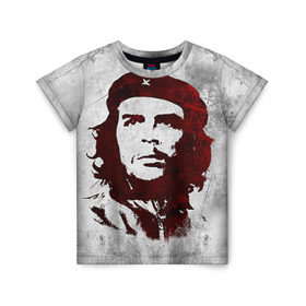 Детская футболка 3D с принтом Че Гевара 1 в Белгороде, 100% гипоаллергенный полиэфир | прямой крой, круглый вырез горловины, длина до линии бедер, чуть спущенное плечо, ткань немного тянется | ernesto che guevara | куба | революционер | революция | ретро | эрнесто че гевара