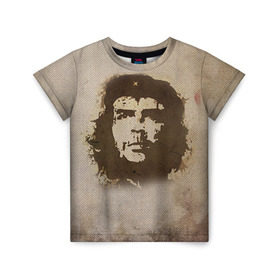 Детская футболка 3D с принтом Че Гевара 2 в Белгороде, 100% гипоаллергенный полиэфир | прямой крой, круглый вырез горловины, длина до линии бедер, чуть спущенное плечо, ткань немного тянется | ernesto che guevara | куба | революционер | революция | ретро | эрнесто че гевара