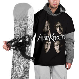 Накидка на куртку 3D с принтом Агата Кристи 2 в Белгороде, 100% полиэстер |  | Тематика изображения на принте: а на тебе как на войне | вадим самойлов | рок | рок группа