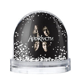 Снежный шар с принтом Агата Кристи 2 в Белгороде, Пластик | Изображение внутри шара печатается на глянцевой фотобумаге с двух сторон | а на тебе как на войне | вадим самойлов | рок | рок группа