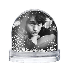 Снежный шар с принтом Цой 1 в Белгороде, Пластик | Изображение внутри шара печатается на глянцевой фотобумаге с двух сторон | группа кино | цой