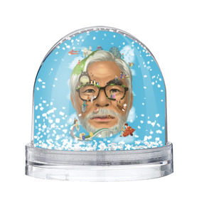 Снежный шар с принтом Хаяо Миядзаки в Белгороде, Пластик | Изображение внутри шара печатается на глянцевой фотобумаге с двух сторон | Тематика изображения на принте: hayao miyazaki | поньо | тоторо | унесенные