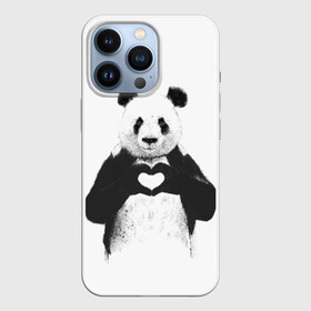 Чехол для iPhone 13 Pro с принтом Панда Love в Белгороде,  |  | панда