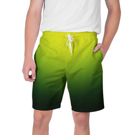Мужские шорты 3D с принтом Зелёная текстура в Белгороде,  полиэстер 100% | прямой крой, два кармана без застежек по бокам. Мягкая трикотажная резинка на поясе, внутри которой широкие завязки. Длина чуть выше колен | Тематика изображения на принте: зелёный | текстура | цветовой переход
