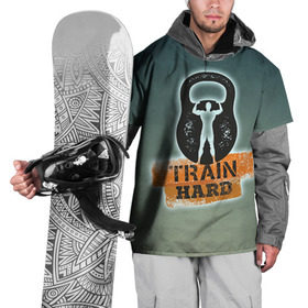 Накидка на куртку 3D с принтом Train hard 2 в Белгороде, 100% полиэстер |  | Тематика изображения на принте: bodybuilding | no pain no gain | train hard | бодибилдинг | качалка | пауэрлифинг | тренажерный | фитнес