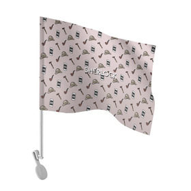 Флаг для автомобиля с принтом Sherlock в Белгороде, 100% полиэстер | Размер: 30*21 см | holmes | sherlock | холмс | шерлок