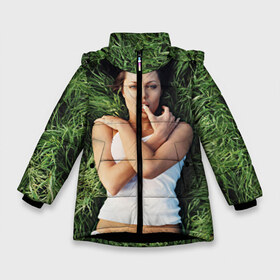 Зимняя куртка для девочек 3D с принтом Джоли Анджелина в Белгороде, ткань верха — 100% полиэстер; подклад — 100% полиэстер, утеплитель — 100% полиэстер. | длина ниже бедра, удлиненная спинка, воротник стойка и отстегивающийся капюшон. Есть боковые карманы с листочкой на кнопках, утяжки по низу изделия и внутренний карман на молнии. 

Предусмотрены светоотражающий принт на спинке, радужный светоотражающий элемент на пуллере молнии и на резинке для утяжки. | анджелина | девушка | джоли | лежит | тату