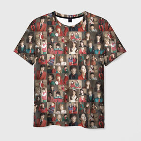 Мужская футболка 3D с принтом K-pop коллаж в Белгороде, 100% полиэфир | прямой крой, круглый вырез горловины, длина до линии бедер | cl корея | k pop | айдолы | девушки | коллаж