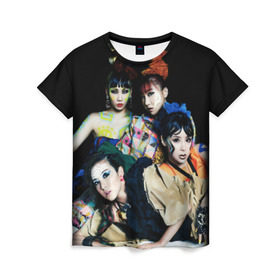 Женская футболка 3D с принтом K-pop девушки в Белгороде, 100% полиэфир ( синтетическое хлопкоподобное полотно) | прямой крой, круглый вырез горловины, длина до линии бедер | cl корея | k pop | айдолы | девушки