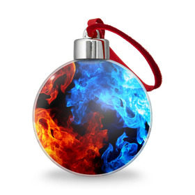 Ёлочный шар с принтом Битва огней в Белгороде, Пластик | Диаметр: 77 мм | Тематика изображения на принте: огонь