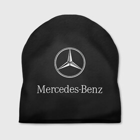 Шапка 3D с принтом Mercedes в Белгороде, 100% полиэстер | универсальный размер, печать по всей поверхности изделия | benz | mercedes