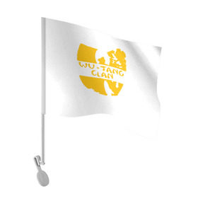 Флаг для автомобиля с принтом Wu Tang Clan в Белгороде, 100% полиэстер | Размер: 30*21 см | method man | tang clan | wu tang clan