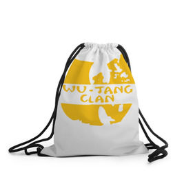 Рюкзак-мешок 3D с принтом Wu Tang Clan в Белгороде, 100% полиэстер | плотность ткани — 200 г/м2, размер — 35 х 45 см; лямки — толстые шнурки, застежка на шнуровке, без карманов и подкладки | method man | tang clan | wu tang clan
