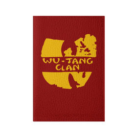 Обложка для паспорта матовая кожа с принтом Wu Tang Clan в Белгороде, натуральная матовая кожа | размер 19,3 х 13,7 см; прозрачные пластиковые крепления | method man | tang clan | wu tang clan