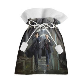 Подарочный 3D мешок с принтом Sherlock в Белгороде, 100% полиэстер | Размер: 29*39 см | Тематика изображения на принте: benedict | cumberbatch | freeman | holmes | martin | sherlock | бенедикт | ватсон | доктор | камбербэтч | мартин | фриман | холмс | шерлок