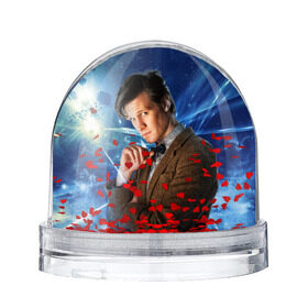 Водяной шар с принтом 11th Doctor Who в Белгороде, Пластик | Изображение внутри шара печатается на глянцевой фотобумаге с двух сторон | doctor who | matt | smith | tardis | временной поток | доктор кто | мэтт | смит | тардис