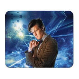 Коврик прямоугольный с принтом 11th Doctor Who в Белгороде, натуральный каучук | размер 230 х 185 мм; запечатка лицевой стороны | doctor who | matt | smith | tardis | временной поток | доктор кто | мэтт | смит | тардис