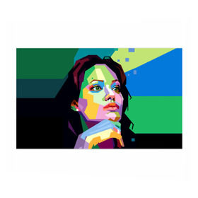 Бумага для упаковки 3D с принтом Анджелина Джоли в Белгороде, пластик и полированная сталь | круглая форма, металлическое крепление в виде кольца | angelina jolie | актриса | анджелина джоли | звезда | знаменитость | кино | поп арт | символ
