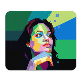 Коврик прямоугольный с принтом Анджелина Джоли в Белгороде, натуральный каучук | размер 230 х 185 мм; запечатка лицевой стороны | angelina jolie | актриса | анджелина джоли | звезда | знаменитость | кино | поп арт | символ